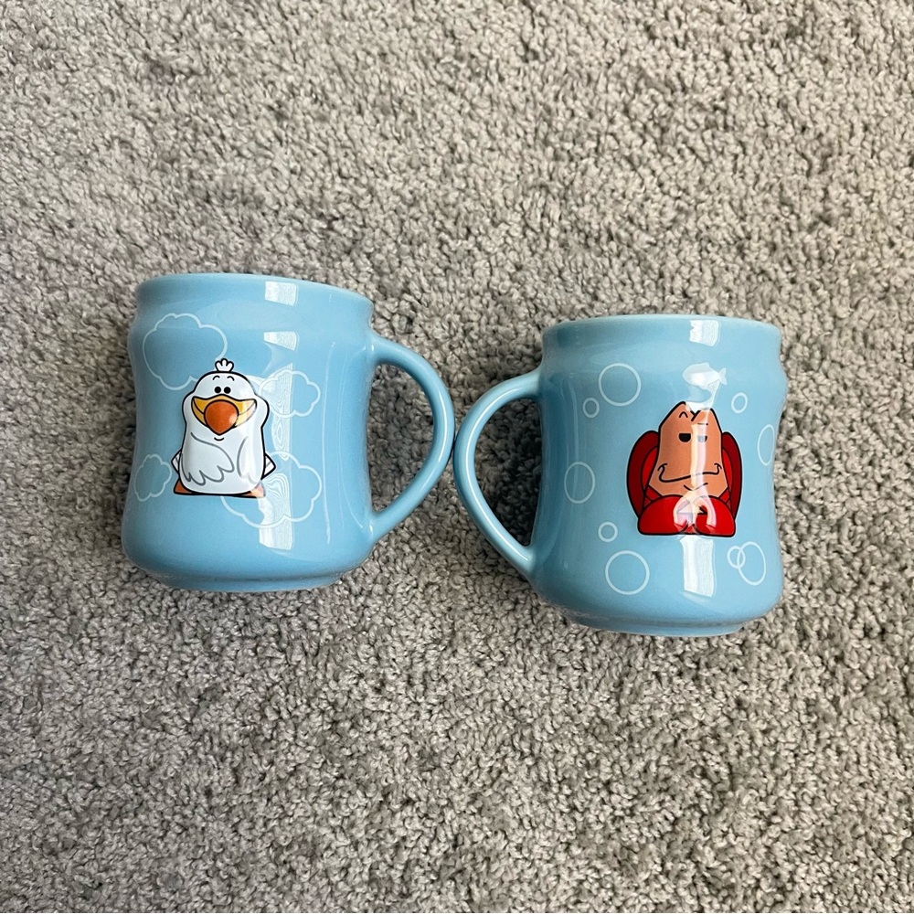 Disney little mermaid mugs